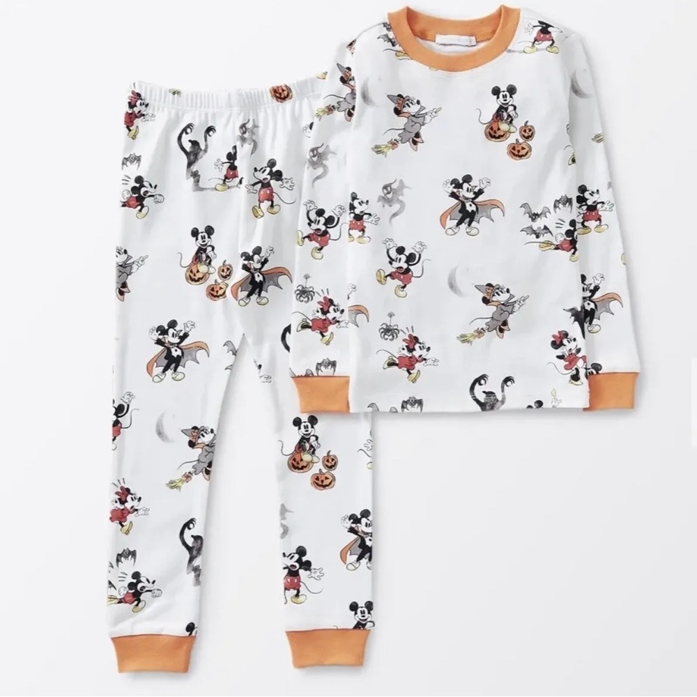 Pottery Barn Kids Disney Mickey Mouse Halloween Organic Pajamas